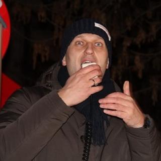На фото - Алексей Навальный