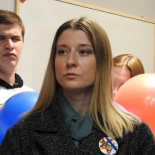 Руководитель предвыборного штаба Ксении Собчак в Саратовской области Анастасия Москалева (фото ИА «Свободные новости»)