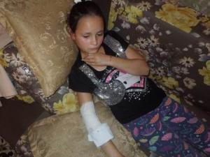 Фото пострадавшей со страницы в Facebook Михаила Бондарева