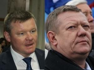 Глава Саратова Михаил Исаев (слева) и депутат Госдумы Николай Панков