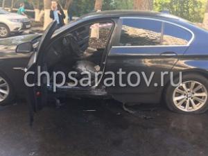 Фото взорванного авто с портала «ЧП Саратов»