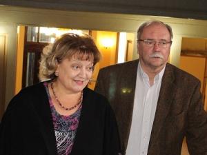 На фото - Ольга Алимова и Владимир Бортко