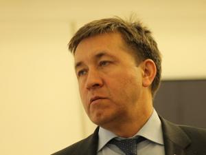 На фото - глава БМР Александр Соловьев